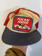 RARE VTG 1980s Snapback Trucker Hat Ricky Rudd Piedmont Airlines #3 Racing Team