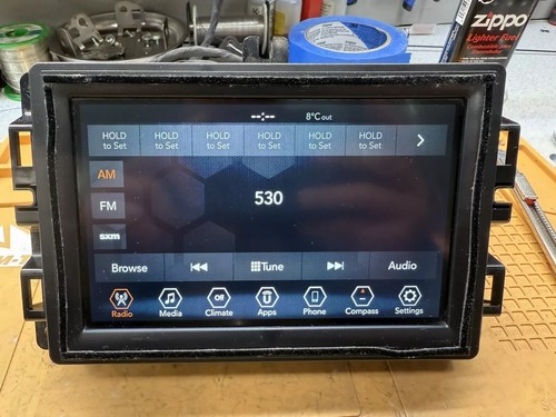 2018 - 2019 Jeep Renegade OEM AM FM XM 7" VP2 Touch Screen Radio Display - Picture 4 of 13
