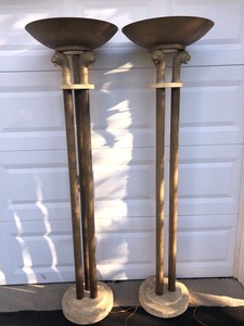 Pair Of Fine Art Lamps Decorative Lion S Head Torchieres Ebay Pair Of Fine Art Lamps Decorative Lion S Head Torchieres Ebay