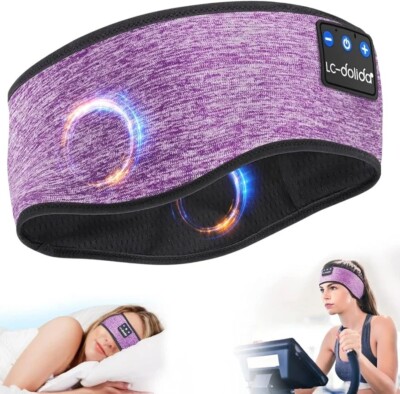 LC-dolida Auriculares para dormir Bluetooth 5.4, diadema para dormir