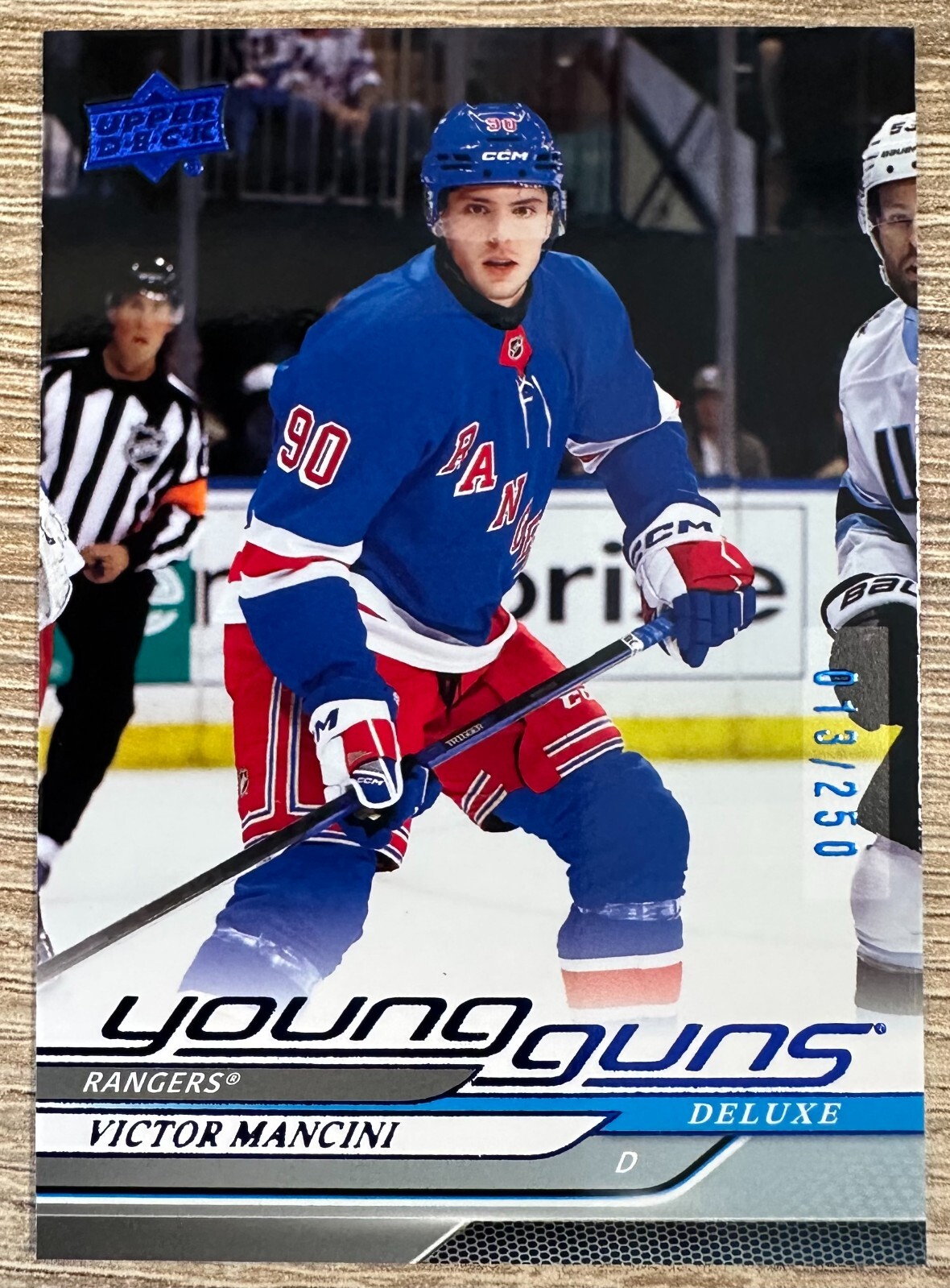 VICTOR MANCINI 2024-25 UPPER DECK SERIES 2 YOUNG GUNS DELUXE RC #464 #013/250