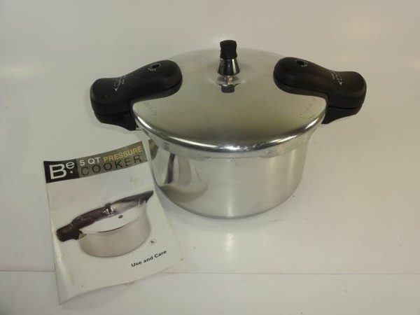 5 Quart Aluminum Pressure Cooker Basic Essentials TTU18403 for sale