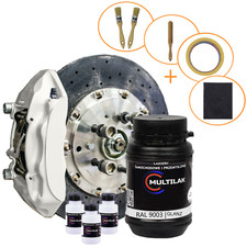 Lack-Set für Bremssättel & Trommeln | Profi-Quali | XXL | RAL 9003 GLANZ