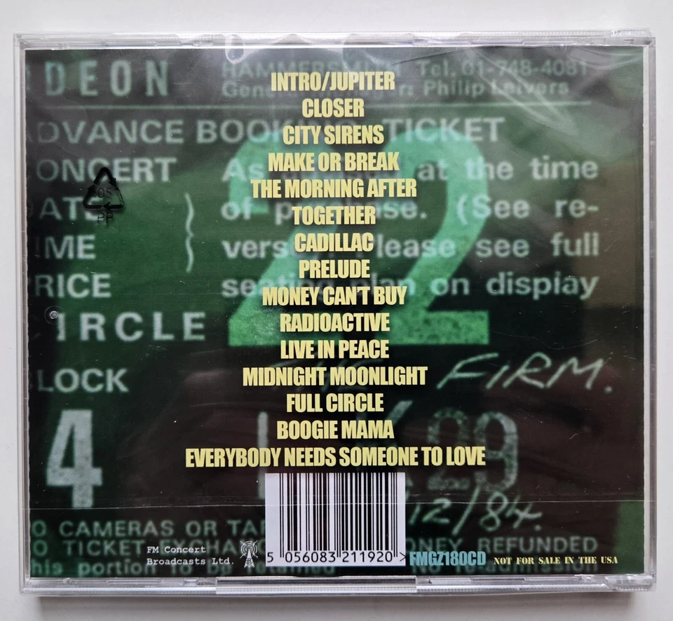 The Firm - Hammersmith Broadcast 1984 - CD NEW & SEALED - Image 2 of 4