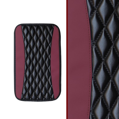 PU Leather Car Armrest Pad Cover Center Console Box Mat Cushions Accessories - Bild 6 von 25