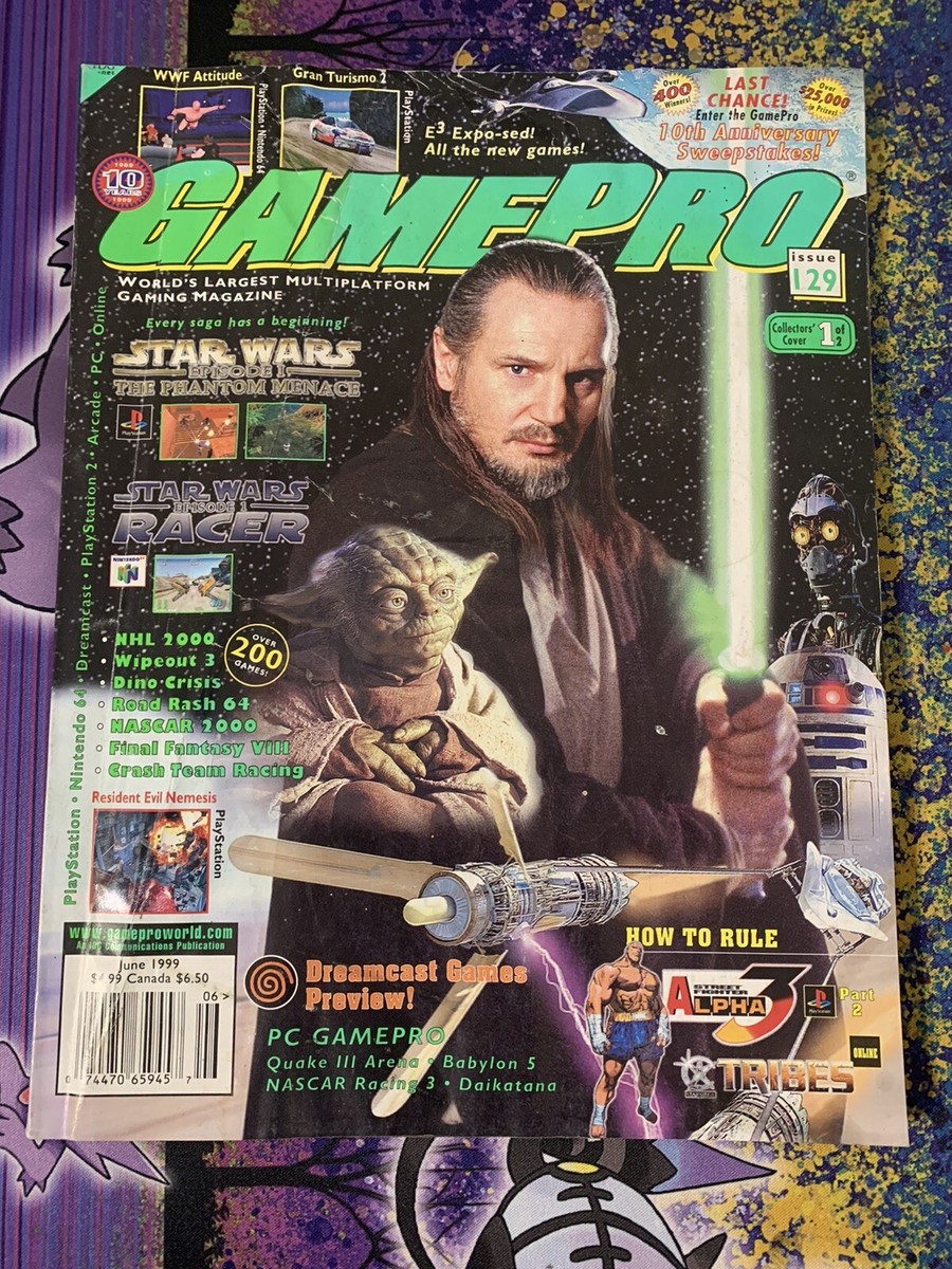 GamePro Magazine Issue 129 June 1999 Star Wars Qui-Gon Jinn