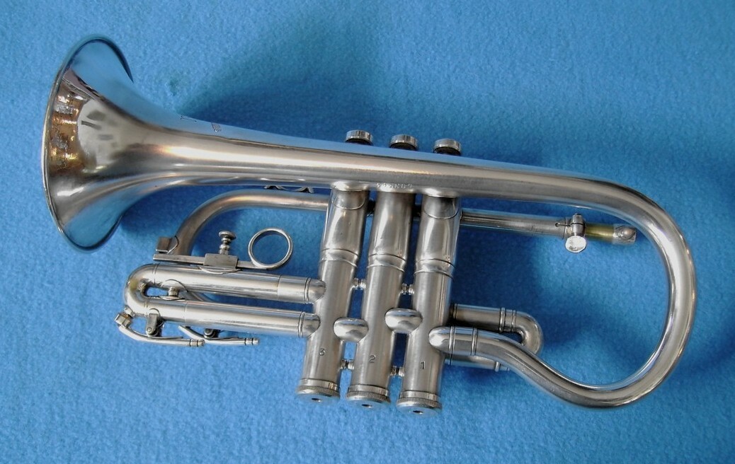 Superb Brilliant Silver B & H (Besson) Imperial E b Cornet