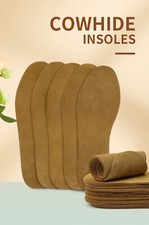 Thick Genuine Leather Insoles Shoe Inserts support Boot Repair Mens Comfort Pad