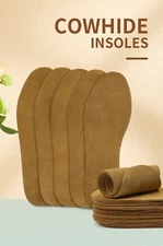 Thick Genuine Leather Insoles Shoe Inserts support Boot Repair Mens Comfort Pad