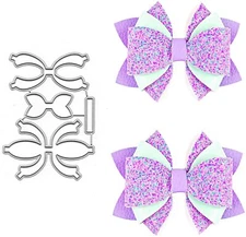 3pcs Flower Bows Metal Cutting Dies Stencils Scrapbooking Embossing Album Craft