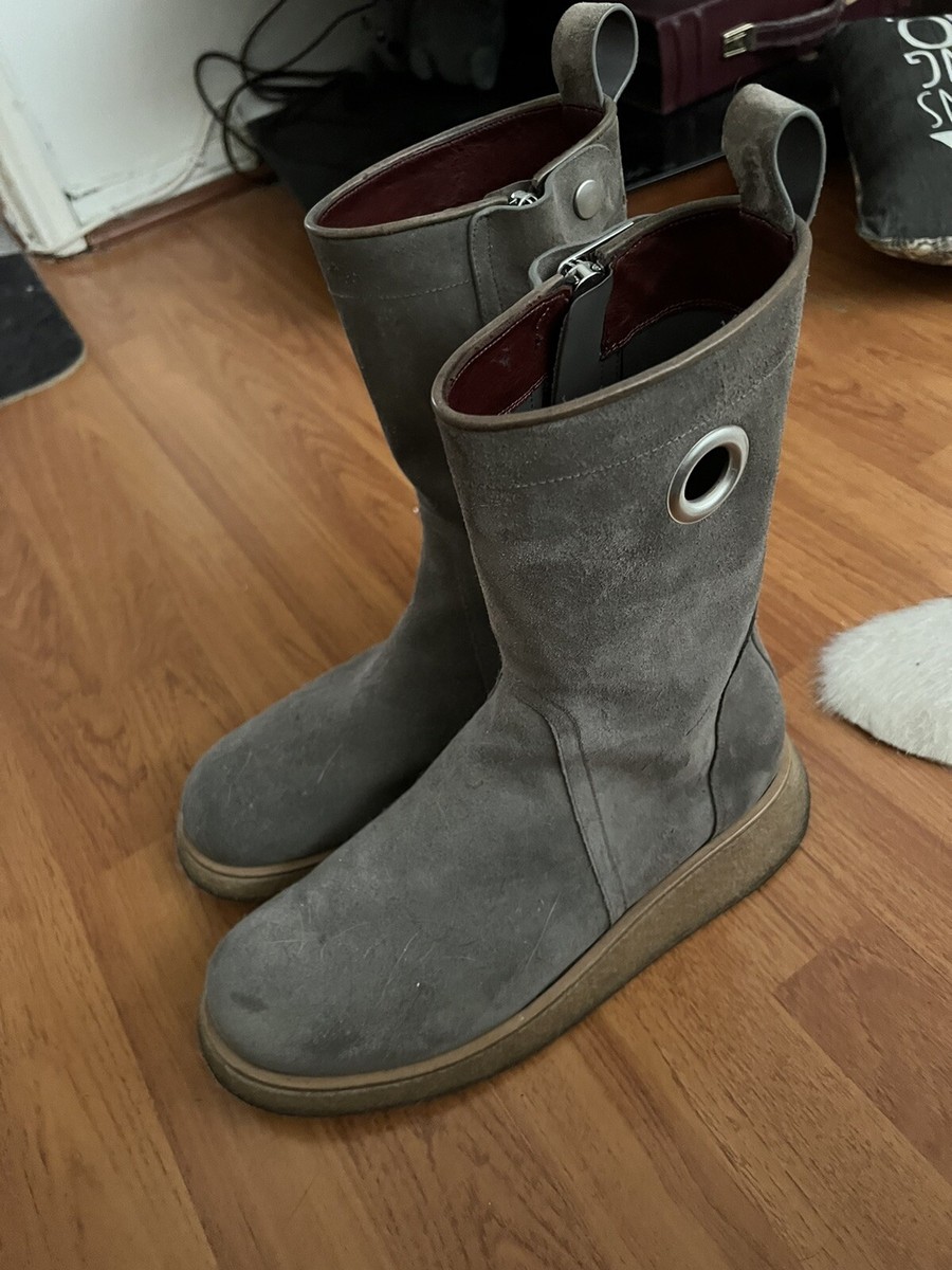 靴 Rick Owens MOTO CREEPER BOOTS 2020FW Rick Owens Suede Moto Creeper Boots 44 | eBay