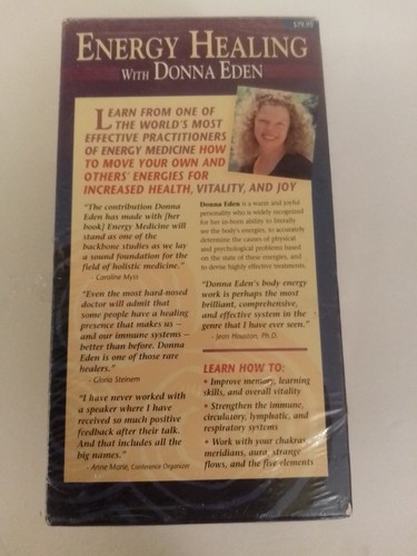 Energy Healing With Donna Eden Set of 3 VHS Video Cassettes Brand New Sealed - Picture 3 of 5