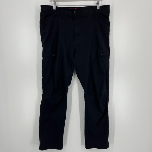 Wrangler Pants Men's 38X30 Black Workwear Outdoor Pockets Stretch