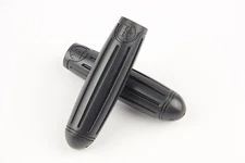 Vintage Bicycle Bike Handlebar Grips Black 22.2mm Rubber Anti-Slip Flat Bar  