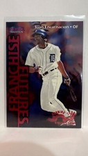 #579W  Juan Encarnacion Warming Track Tigers 1999 Fleer Tradition Baseball Card