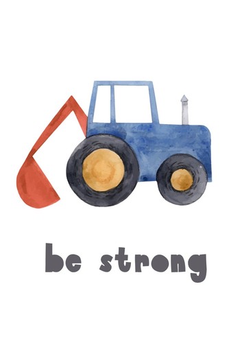 4 Childrens Wall Prints, A4, Nursery Decor, Baby Boy, Vehicles, Cars, Diggers - Picture 3 of 5