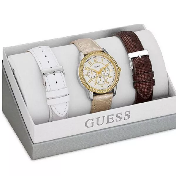 Guess watch interchangeable leather strap sale
