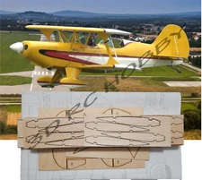EAA Acro Sport Biplane 44" WS RC Airplane Laser Cut Balsa & Ply Short Kit + Plan