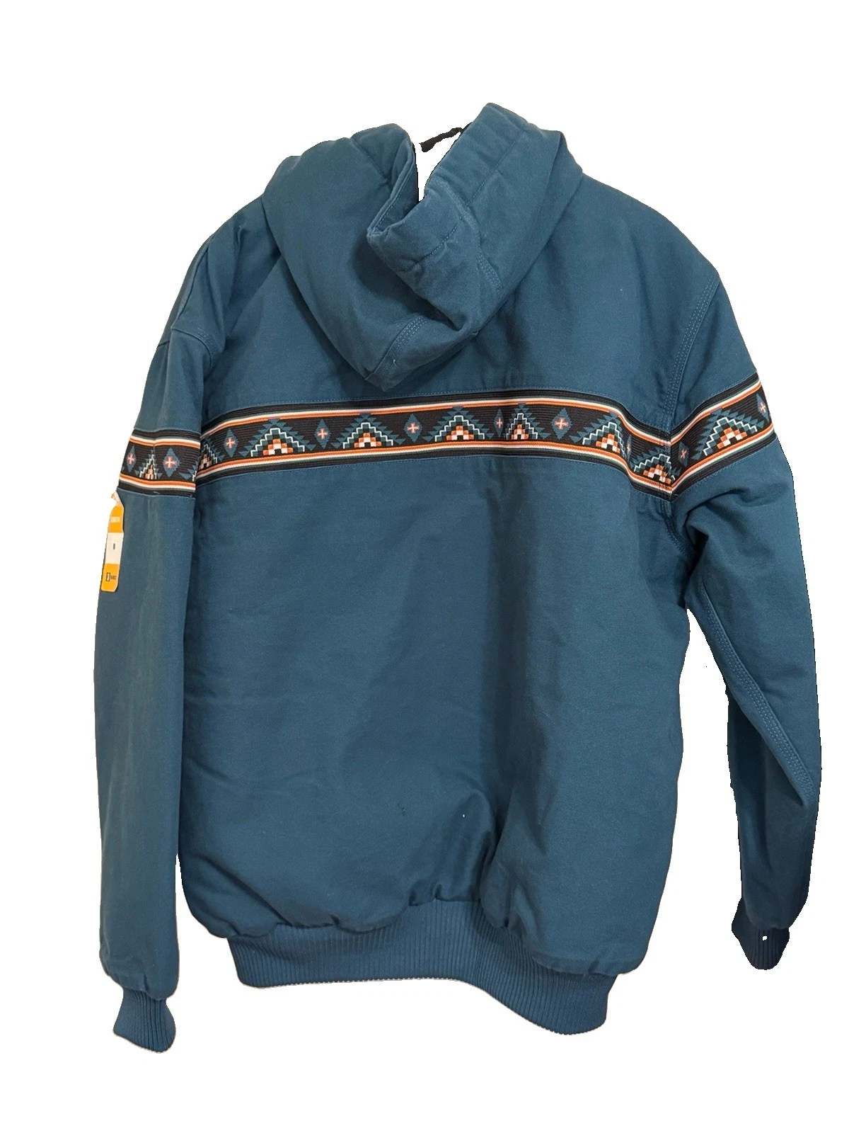 Carhartt Anniversary Yellowtail Montana Active Jac Aztec Medium NWT Teal Blue - product detail image 5