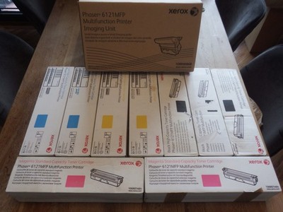 ORIGINAL XEROX PHASER 6121 MFP IMAGING UNIT & 9 TONERKARTUSCHEN