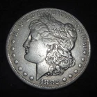 1882-CC Morgan Silver Dollar - Choice VF+ details from the Carson City Mint