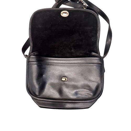 Coach City Bag Vintage 1989 9875 Old Creed Black Glove Leather WeatherWare - Picture 2 of 16