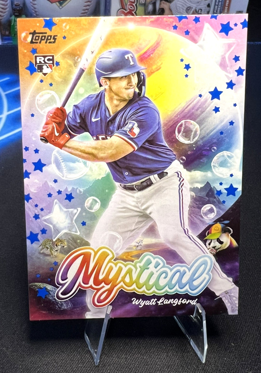 Wyatt Langford - 2024 Topps Update Series - Mystical Blue Parallel #MYS-21 (RC)