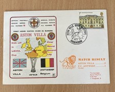 Postal Cover. Aston Villa First Home Match ever in Europe v Antwerp