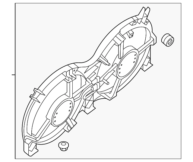 Nissan Murano 2015-2024 genuino - Conjunto de ventilador 21481-5AA1A Foto 2 de 3