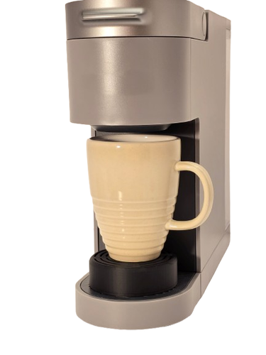 Accessorio Supporto Tazza Regolabile Antispruzzo per Caffettiere Keurig Nero/Grigio - Foto 10 di 12