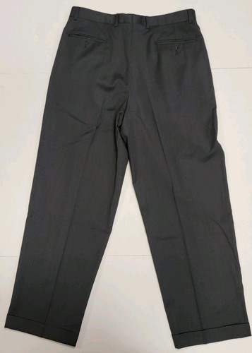 Lot of 2 ZANELLA Men Bennett Italy Wool Pleat Dress Pant Trouser 35x30 - Picture 13 of 14