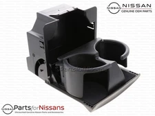 Genuine Nissan 2004-2015 Titan Front Console Cup Holder Beige - NEW OEM