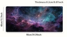 Large Gaming Mouse Pad/Deskpad Night Sky  Galaxy Design, Non-Slip Rubber Base