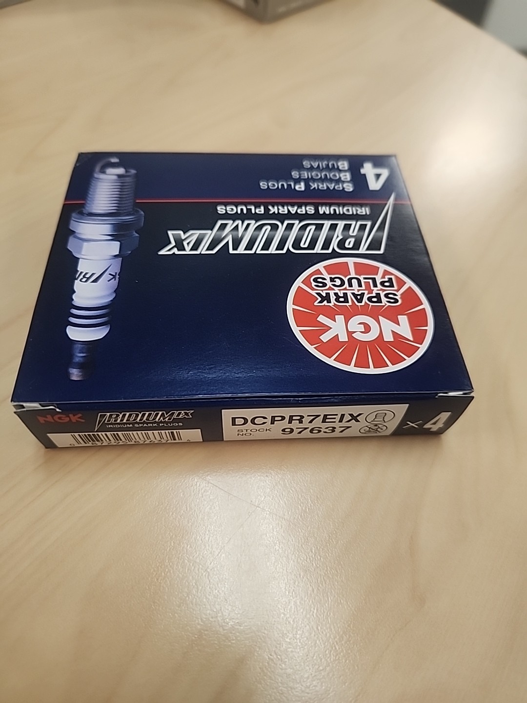 4 Pack NGK Iridium IX 97637 Spark Plugs DCPR7EIX SOLID Guaranteed Authentic NGK