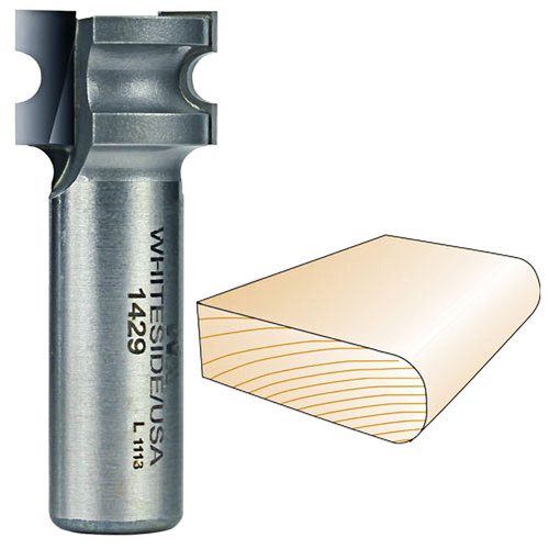 Whiteside Bull Nose Bit 1/2 in. SH x 3/32 in. R x 3/16 in. CD 1429