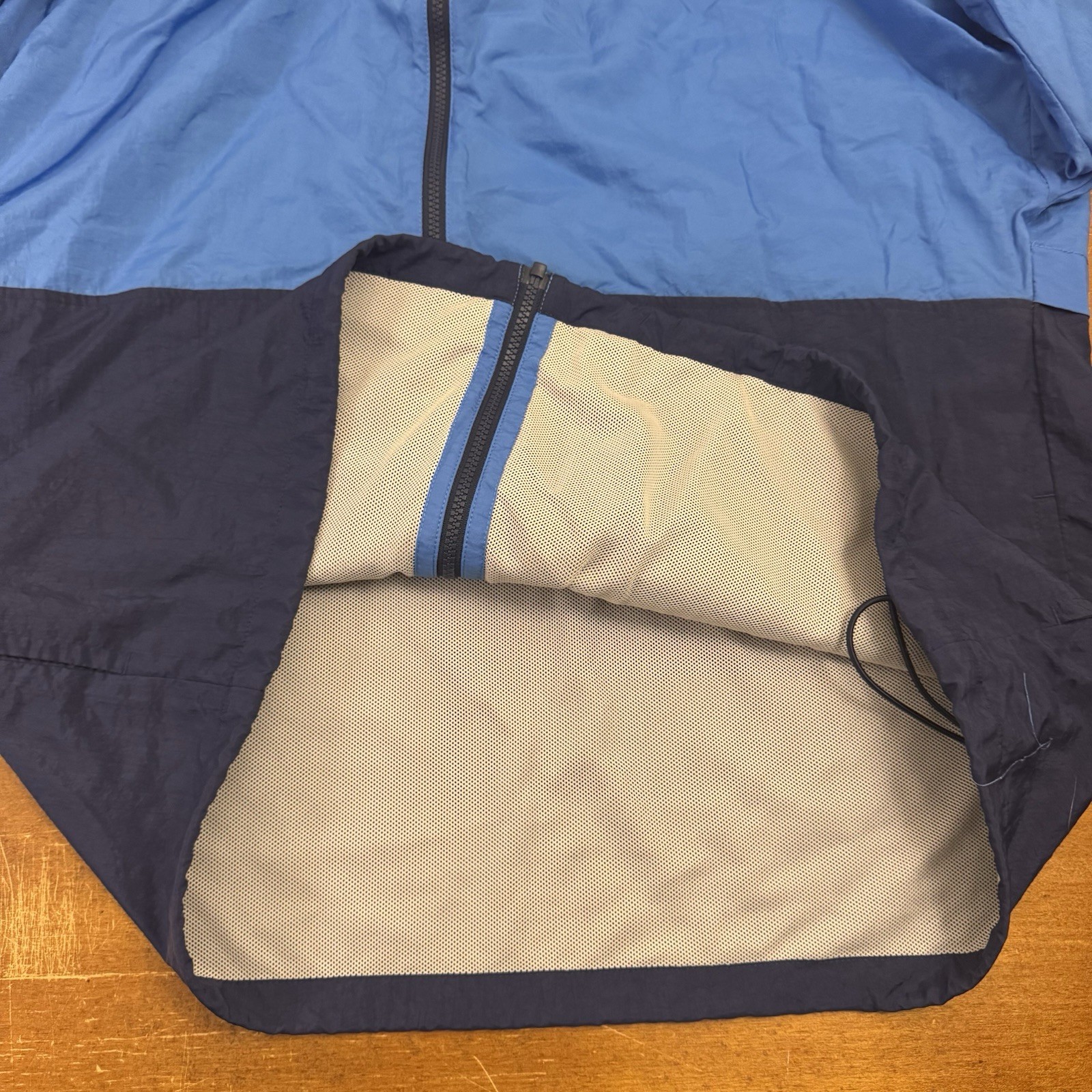 Nike Jacket Men Extra Large Blue Windbreaker Hood… - image 5
