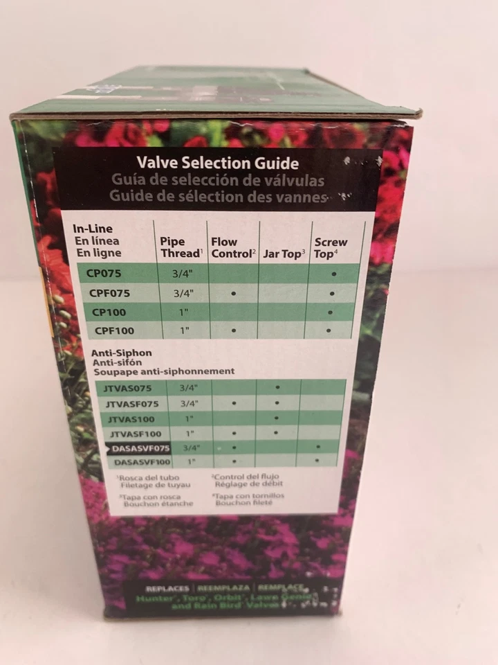 Rain Bird Heavy 3/4" Duty Anti Siphon Valve DASASVF075 Electric Sprinkler New - Image 4 of 4