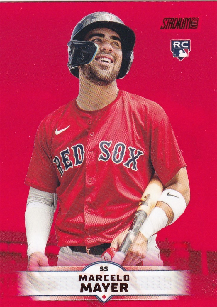 2025 Stadium Club Marcelo Mayer RC Red Parallel #74 Red Sox  PWE