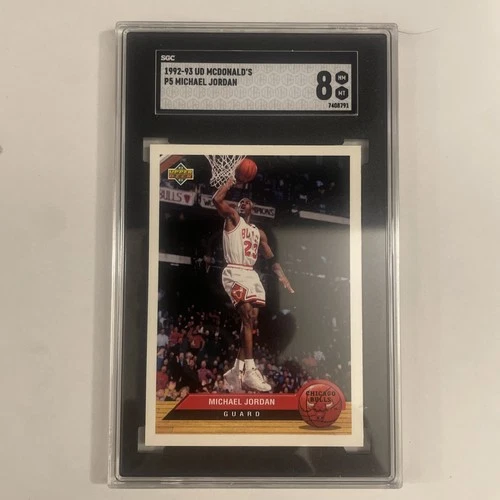 1992-93 UD McDonalds Michael Jordan Basketball Card Chicago Bulls #P5 NBA SGC 8
