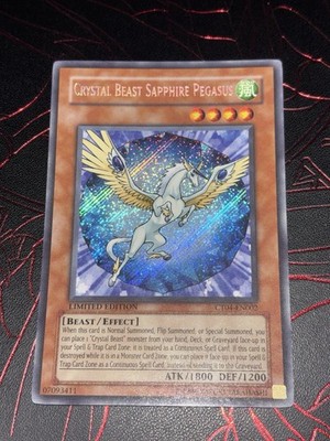 Yugioh CRYSTAL BEAST SAPPHIRE PEGASUS, CT04-EN002, SECRET RARE, LIMITIERT