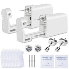 Ear Piercing Kit, 2 Pcs Disposable Ear Piercing Gun with Preloaded Ear Stud, ...