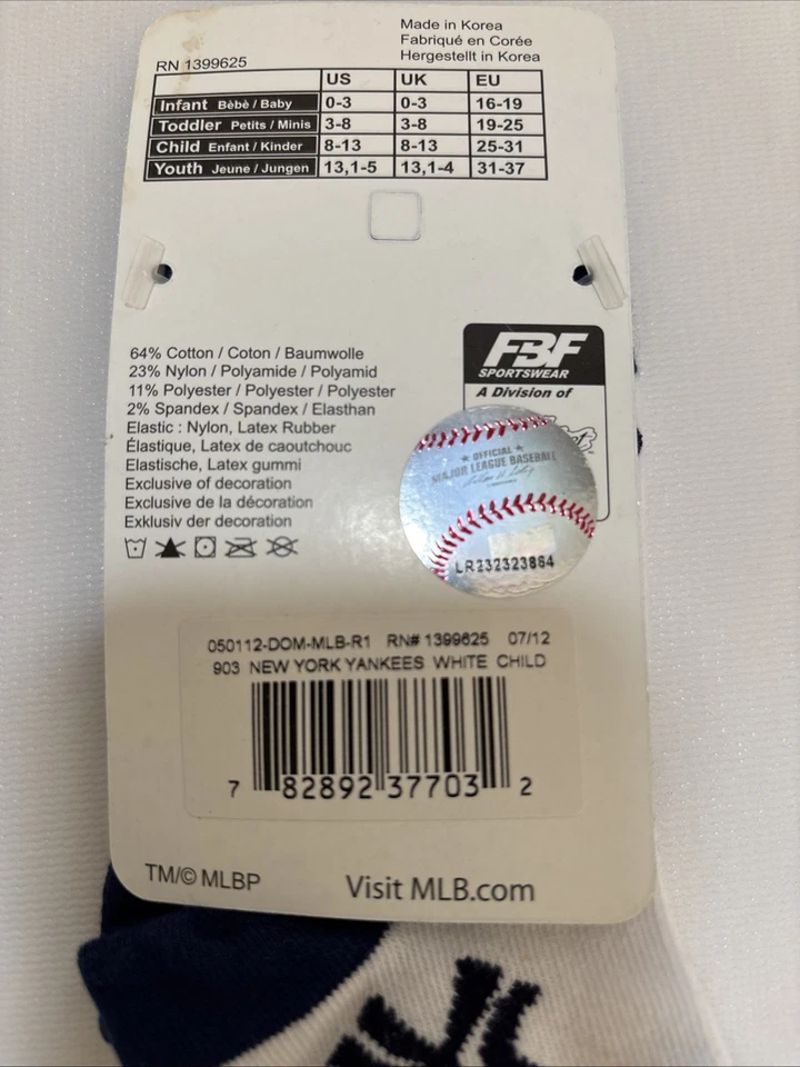 MLB New York Yankees Small Child All Over Print Socks - Image 3 of 4