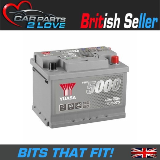 Skoda Octavia MK2 04-13 Petrol Car Battery Yuasa YBX5075 075 1.4 1.6TSI 60Ah 5Yr