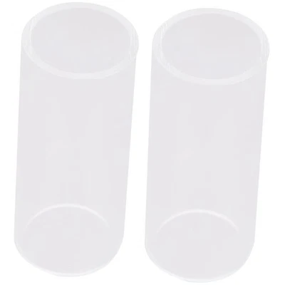 2 PCS Slide Guitare En Verre Goulot D'étranglement Accessoires Pour Électrique - Photo 1/4