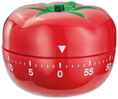 60 Minuten Countdown Timer, Tomate Mechanischer Küchentimer mit lautem M, Weiß 