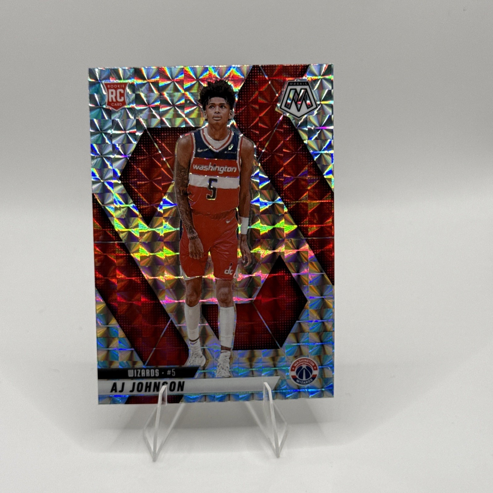 2024-25 Panini Mosaic - Rookies AJ Johnson #215 Mosaic Prizm (RC)