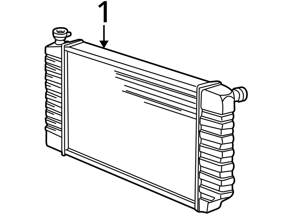 SE ADAPTA AL RADIADOR CHEVROLET GMC C3500 K3500 1994-1995 52491627 - NUEVO FABRICANTE DE EQUIPOS ORIGINALES 52491627 Foto 3 de 3