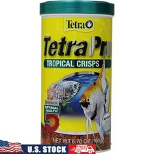 Tropical Fish Food Crisps Immune Support Color Enhancer High Protein Formula