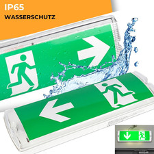 LED Notleuchte Notbeleuchtung Beleuchtetes Notausgangsschild Fluchtwegleuchte DE