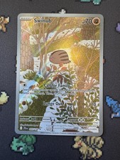 Pokémon Swinub TCG Holo Card 165/159 Journey Together Illustration Rare